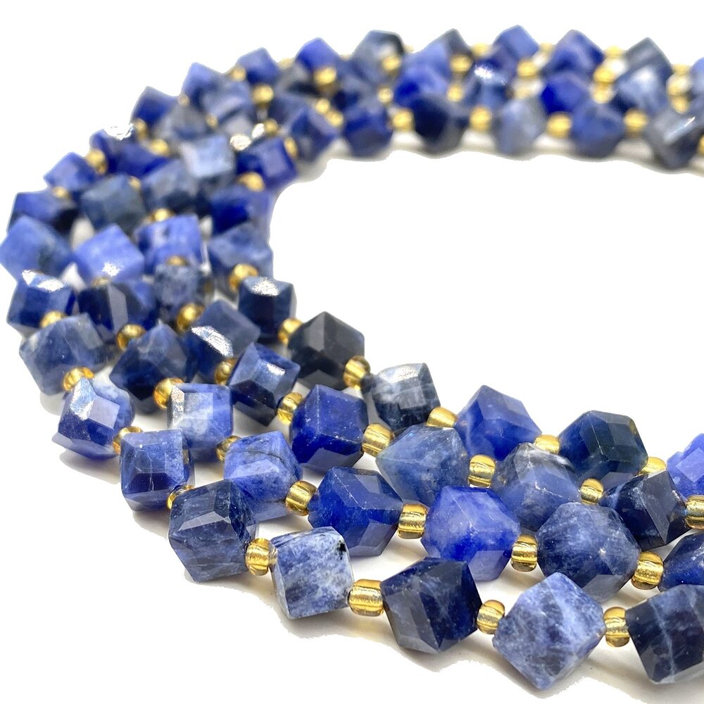 3337 ABCGEMS African Navy-Blue Sodalite Beads A Revolutionary Cutting